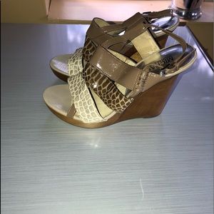 Barely worn platform sandals.